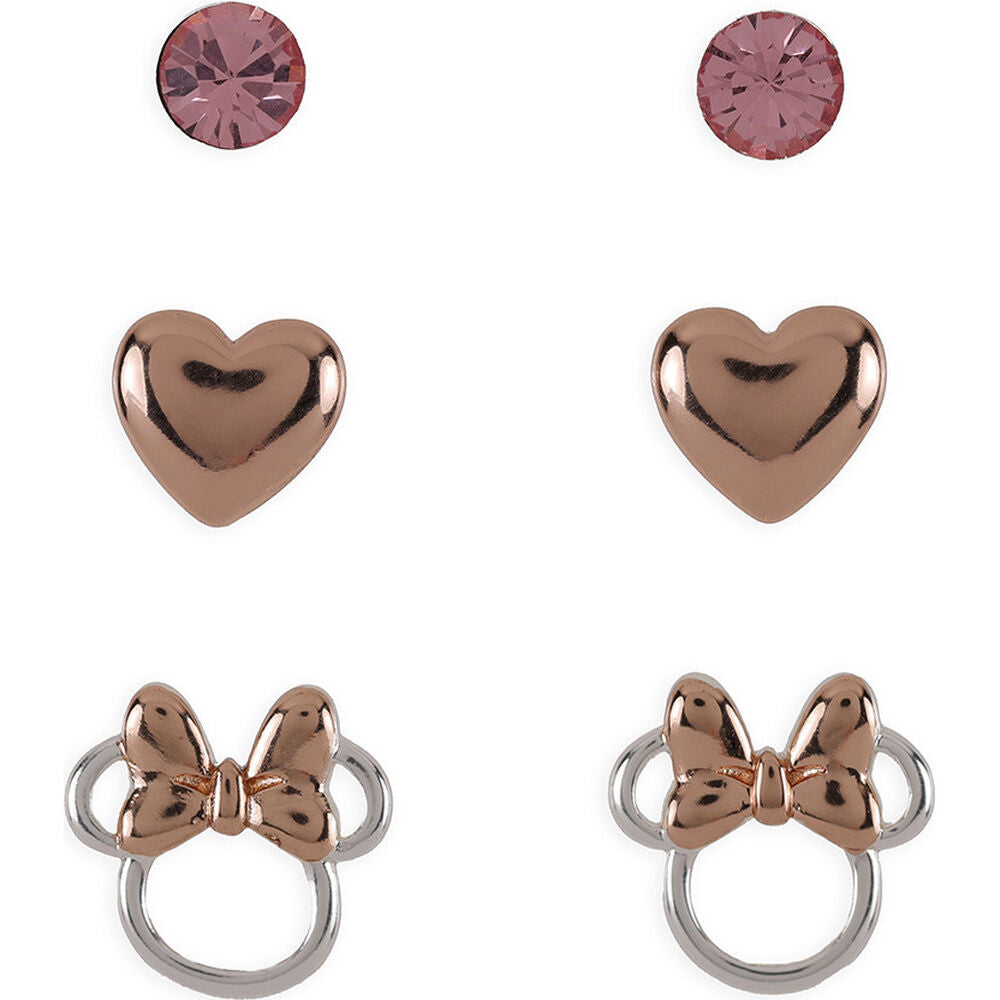 minnie mouse disney earrings set