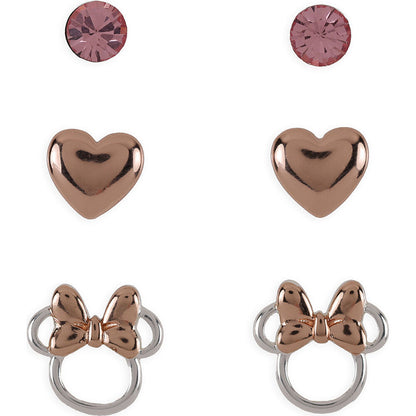 minnie mouse disney earrings set
