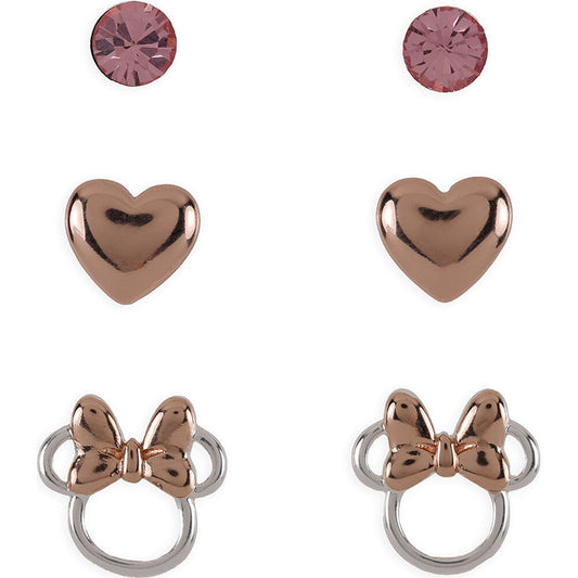 minnie mouse disney earrings set