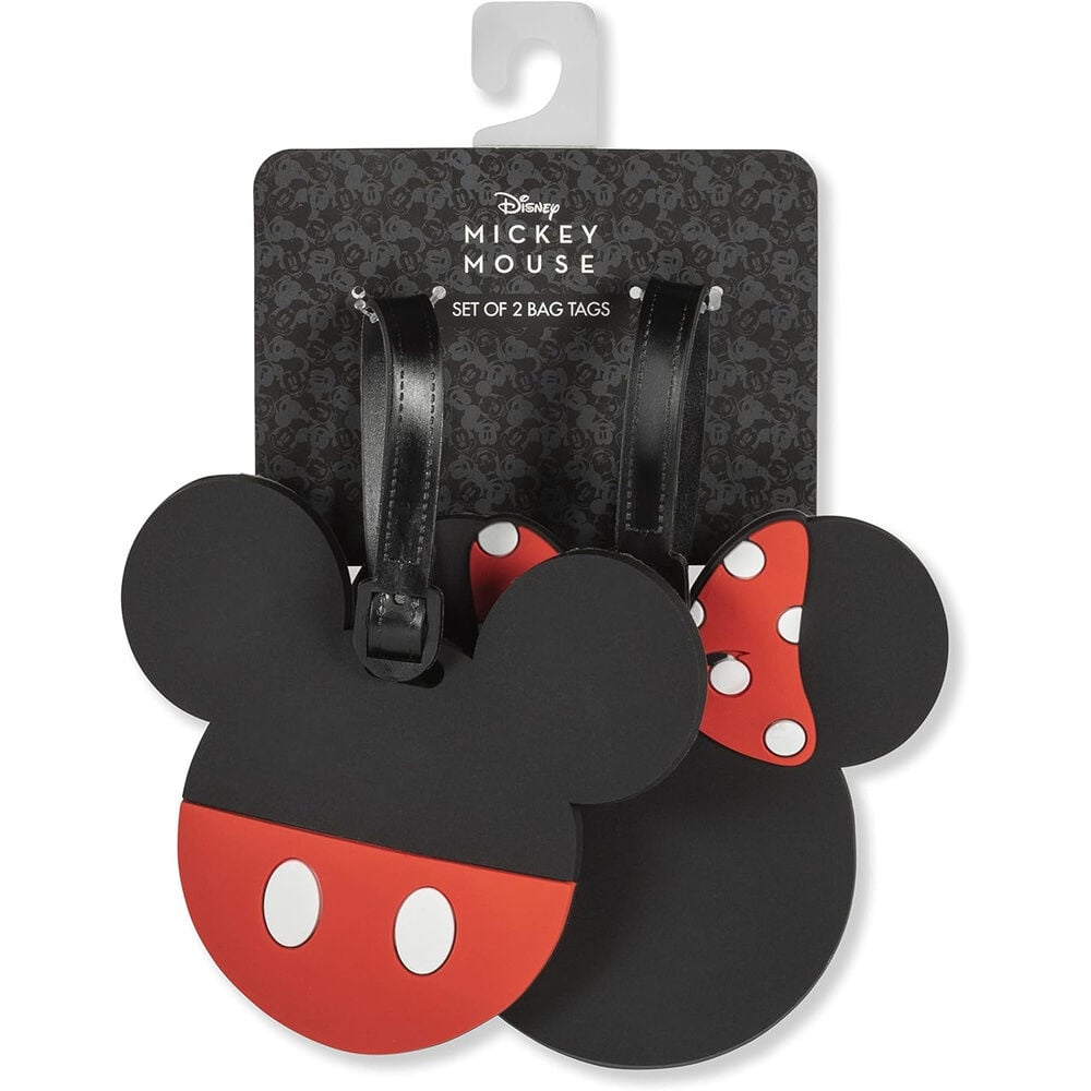 Set of 2 Mickey & Minnie Disney Luggage Tags