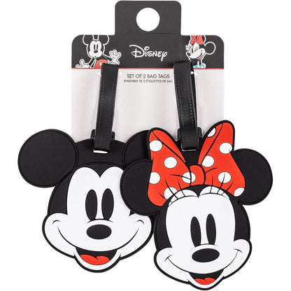 Set of 2 Mickey & Minnie Disney Luggage Tags