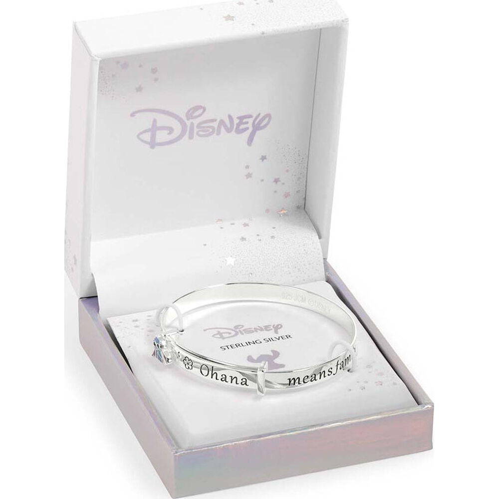 Onaha bedeutet Familie Stitch Disney Silberarmband