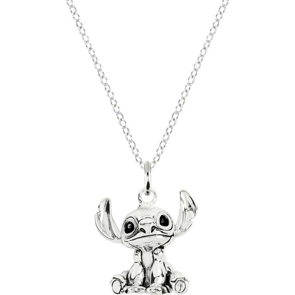 3d stitch disney silver pendant