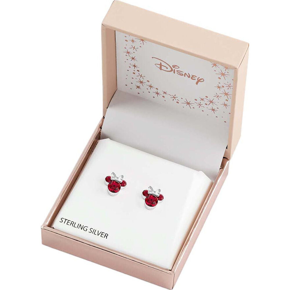 Silver Minnie Mouse earrings