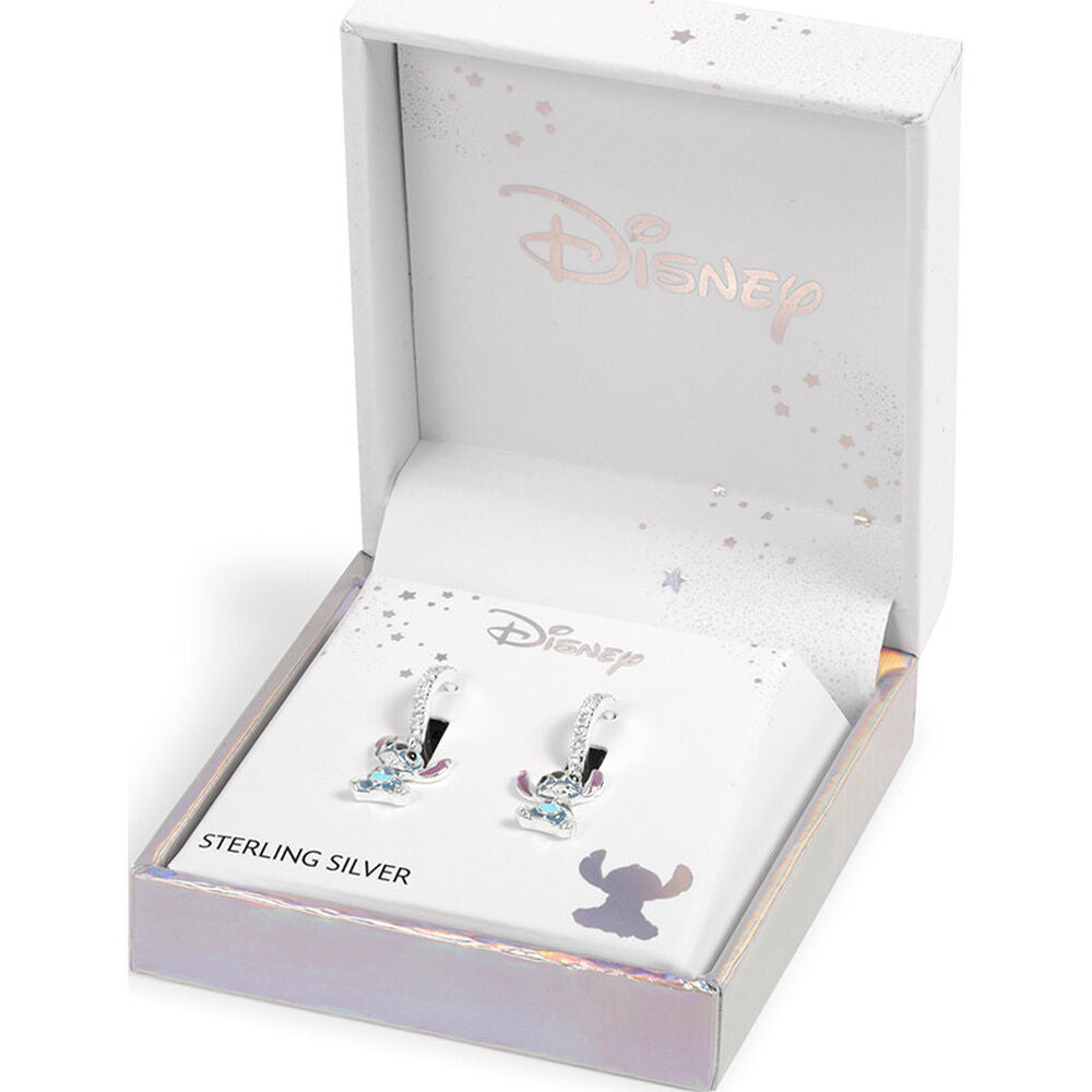 Disney Stitch Charm Earrings Silver
