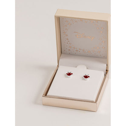 Silver Minnie Mouse earrings