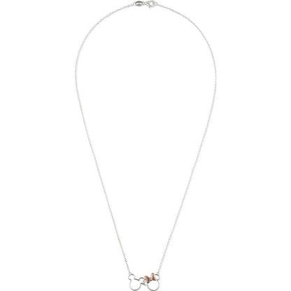 Mickey & Minnie Disney Silver Pendant