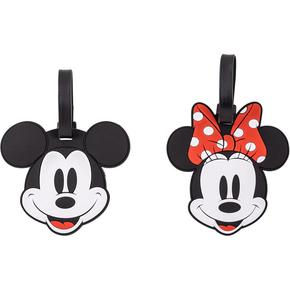 Set of 2 Mickey & Minnie Disney Luggage Tags