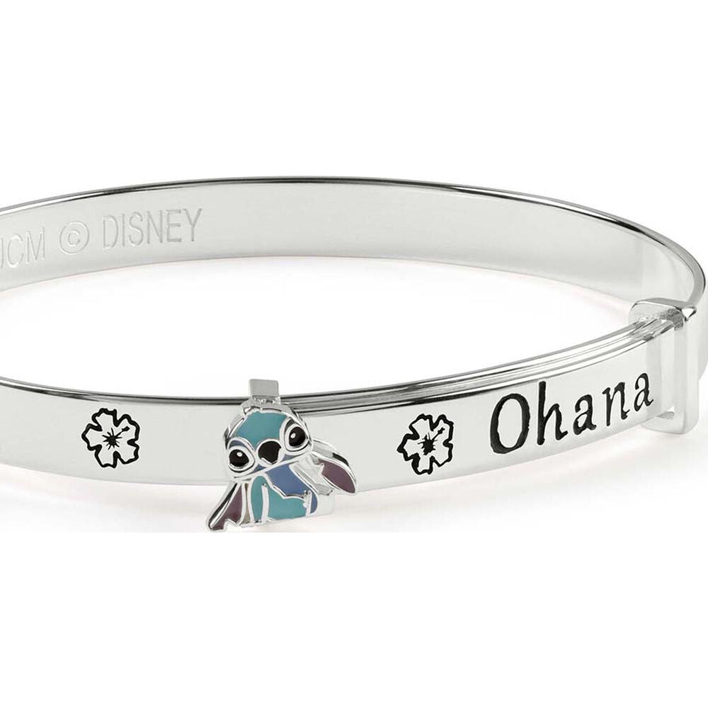 Onaha bedeutet Familie Stitch Disney Silberarmband