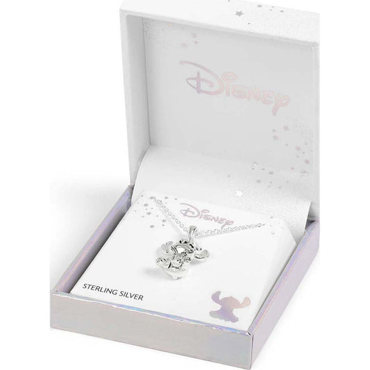 Pingente 3D Stitch Disney Prateado