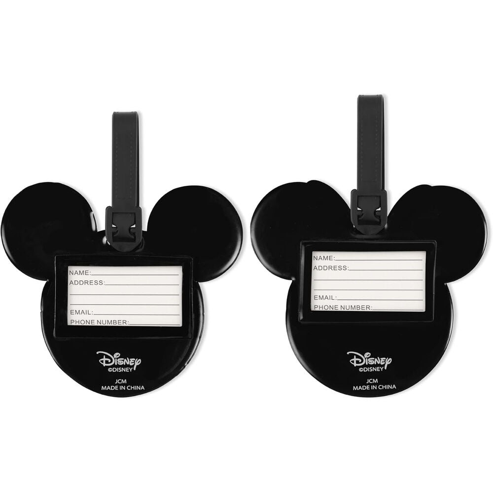 Set of 2 Mickey & Minnie Disney Luggage Tags