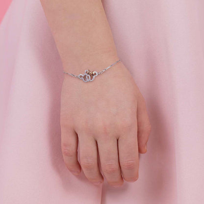Mickey & Minnie Disney silver bracelet