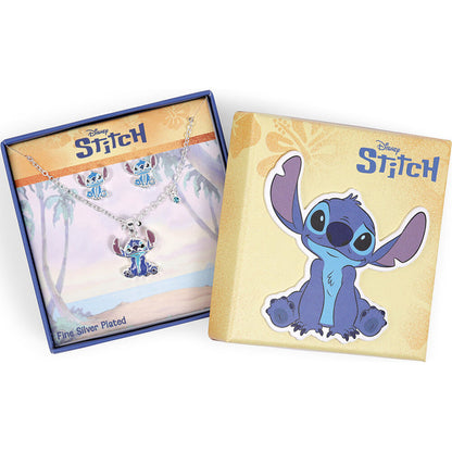 Conjunto de pingente e brincos do Stitch da Disney