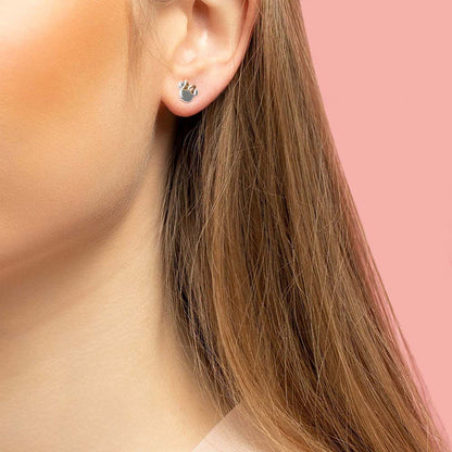 Minnie Mouse silver earrings