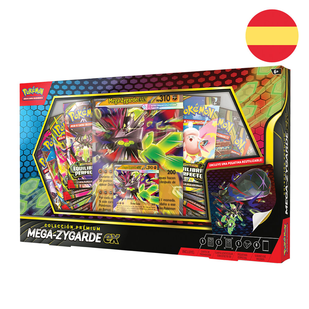 premium ex mega zygarde pokemon card game blister pack (spanish)