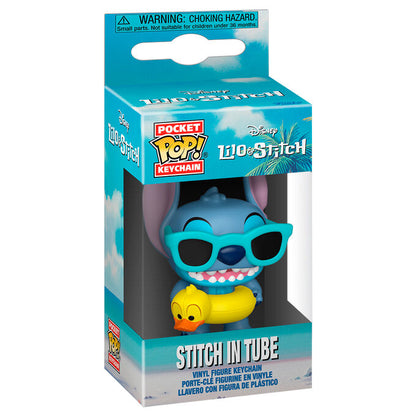 Portachiavi Pocket POP Disney Lilo & Stitch Stitch in tubo