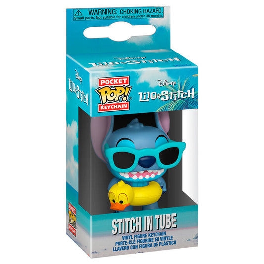 Portachiavi Pocket POP Disney Lilo & Stitch Stitch in tubo