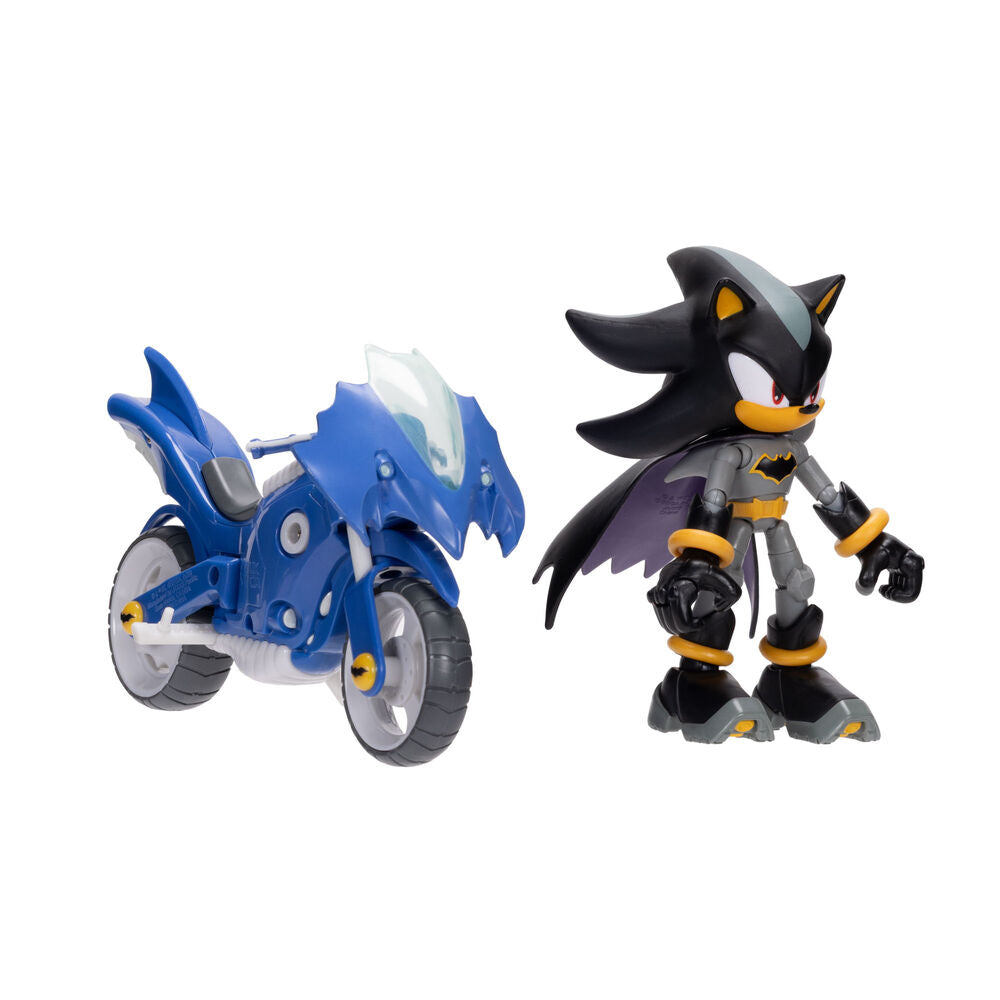 Figura di Shadow con Batmobile di Sonic The Hedgehog 12 cm