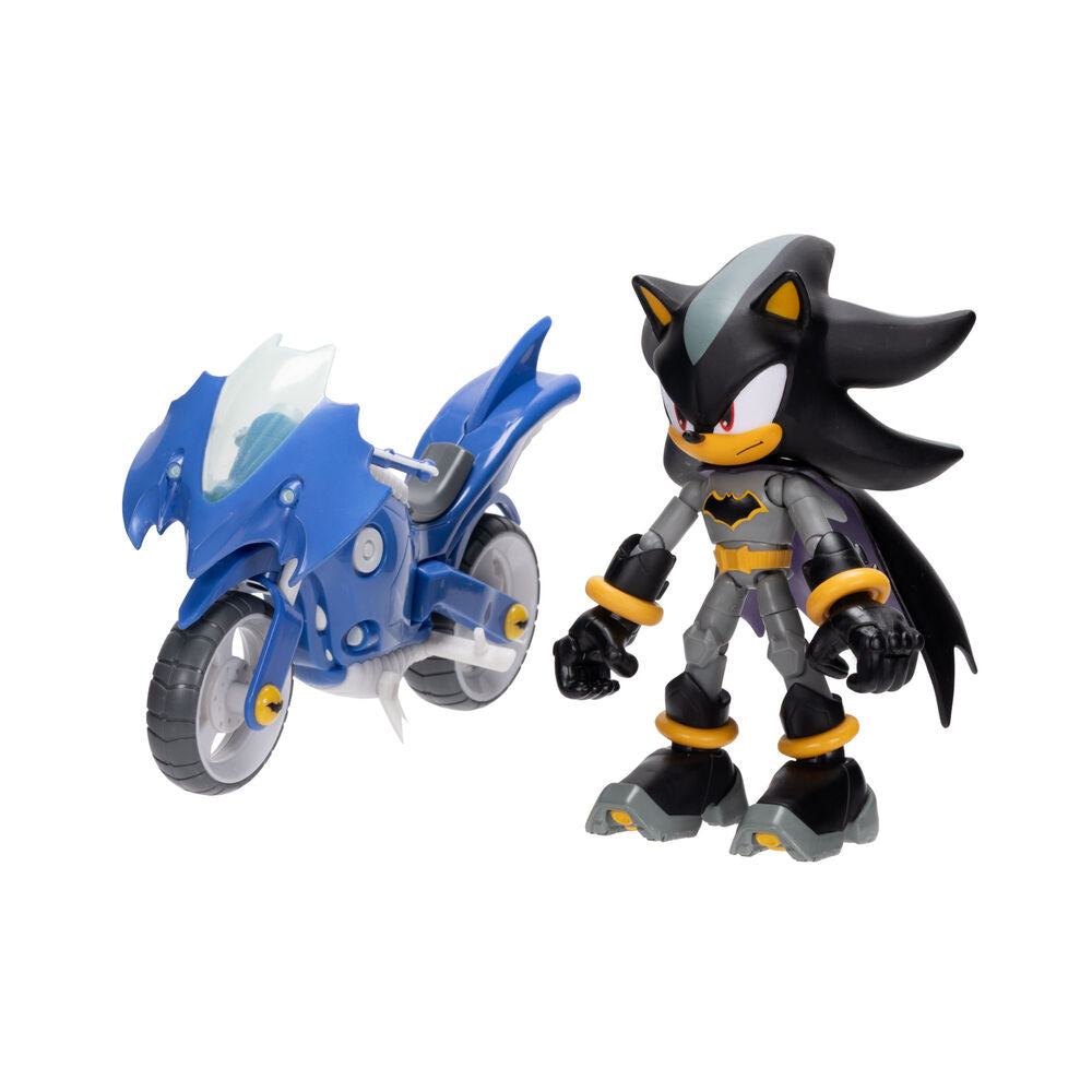 Figura di Shadow con Batmobile di Sonic The Hedgehog 12 cm