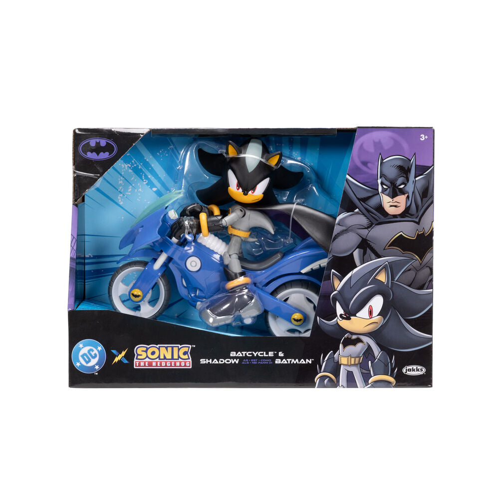 Figura di Shadow con Batmobile di Sonic The Hedgehog 12 cm