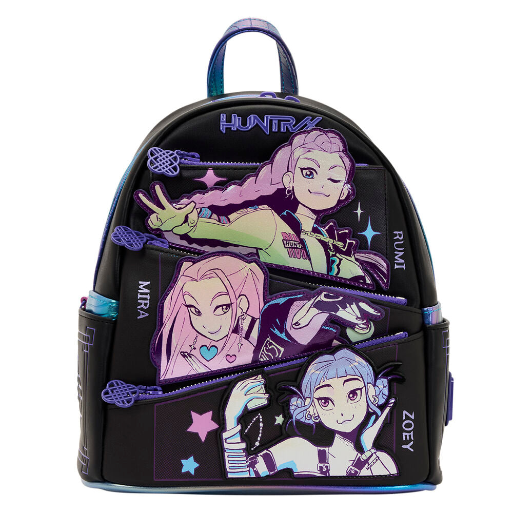 huntrix kpop demon hunters loungefly backpack 26cm