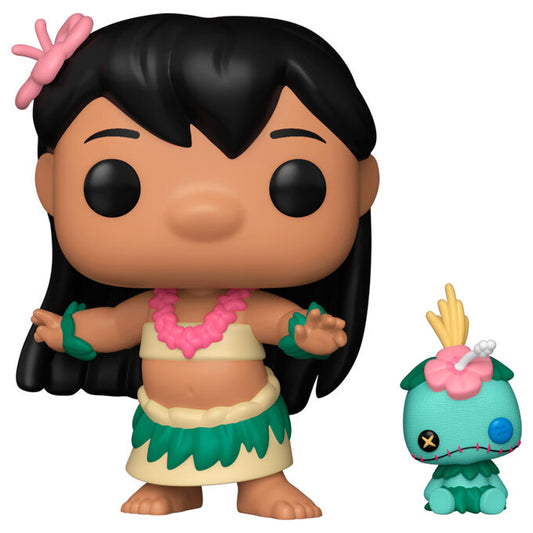 Statuetta POP Disney Lilo & Stitch Hula Lilo con Scrump