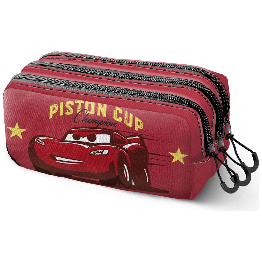 piston cars 3 disney pixar triple pencil case