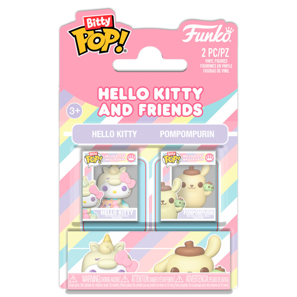 blister 2 figures bitty pop hello kitty and friends hello kitty & pompompurin