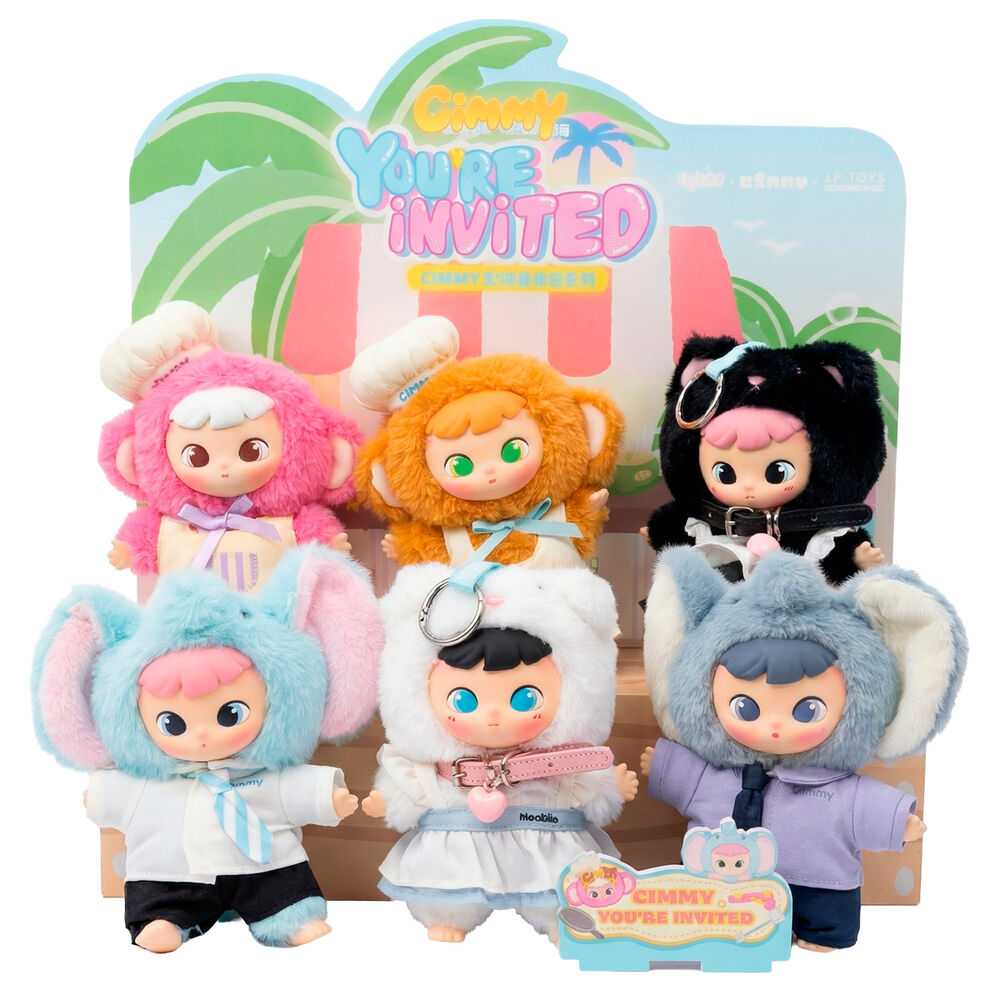 cimmy you're invited series blind box surprise keychain doll 17cm assorted