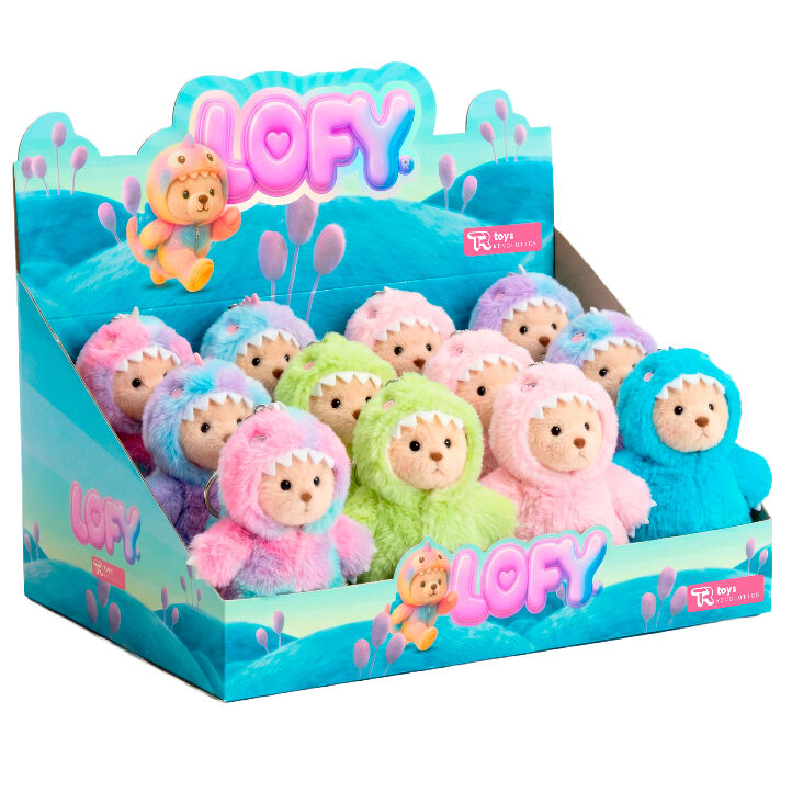 lofy bear plush keychain doll 17cm assorted