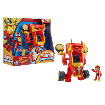 figure  vehicle iron man and his marvel super team