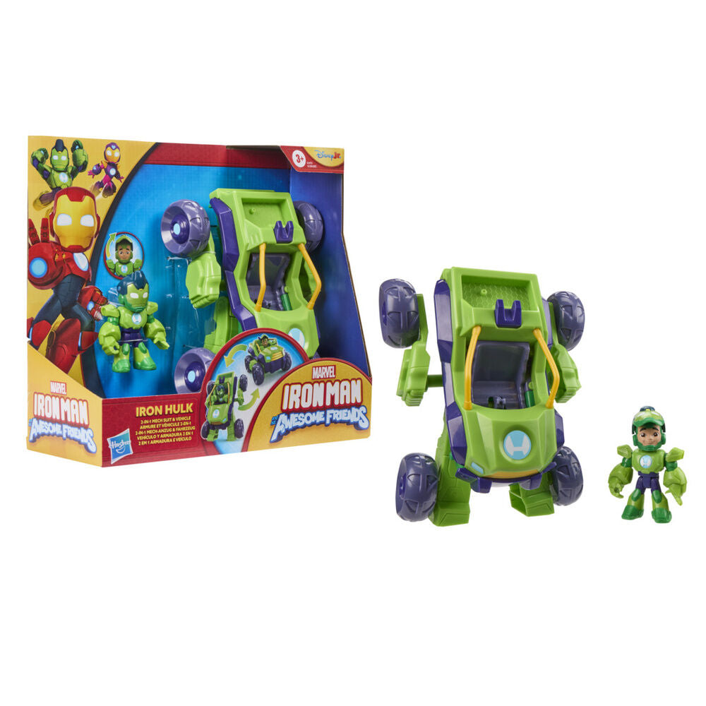 hulk iron man and his marvel super team figure  vehicle