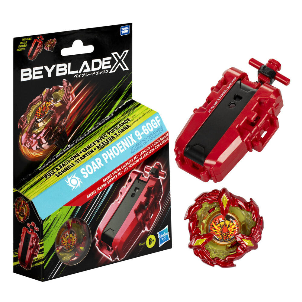 premium beyblade x launcher set with string