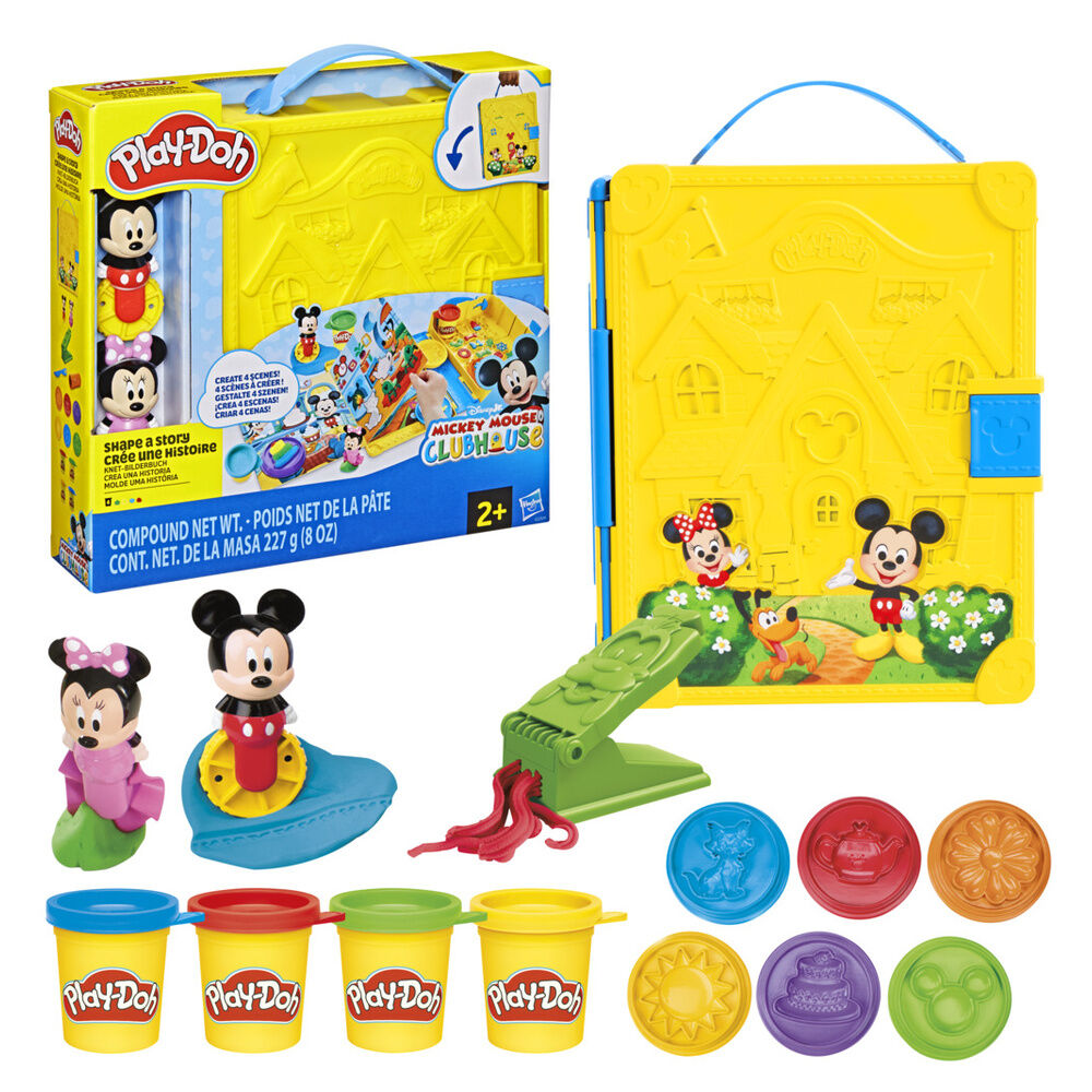 create a mickey mouse play doh story