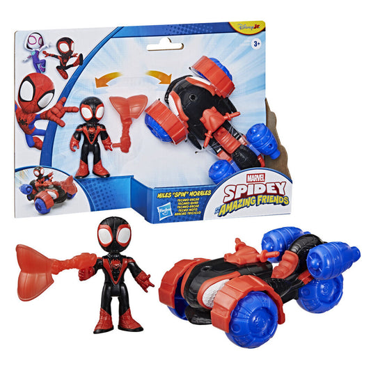 miles morales spidey and his super team marvel figure  vehicle