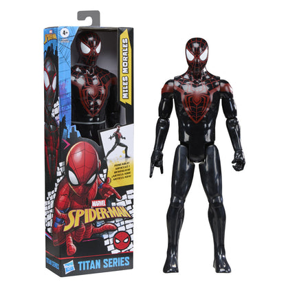 figure miles morales titan series spider man marvel 30cm
