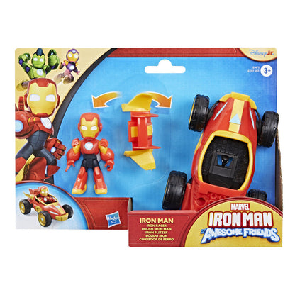 Figura + Vehículo Iron Man y su Super Equipo de Marvel Surtido