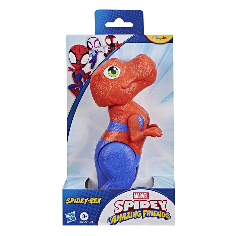 Spidey Rex Figur aus Spidey und seinem Superteam von Marvel 23 cm