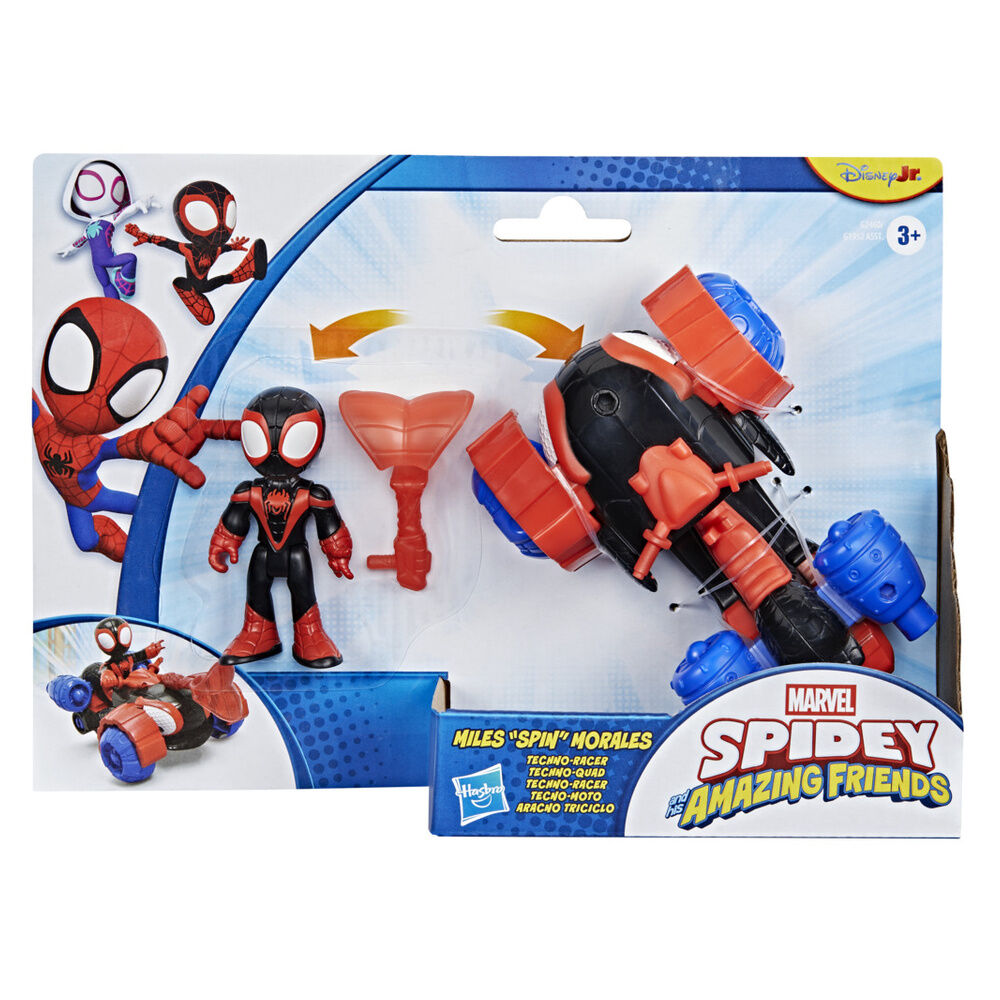 Figurka i pojazd Marvela przedstawiająca Milesa Moralesa Spideya i jego superzespół