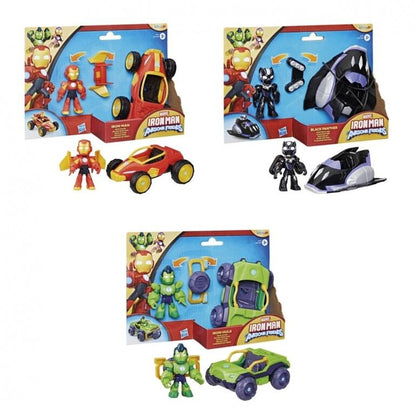 figure  vehicle iron man and his super team marvel assortment