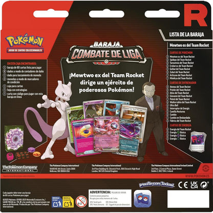 Mewtwo EX Team Rocket Pokemon Battle Deck Kolekcjonerska gra karciana (hiszpański)