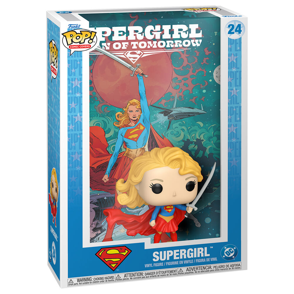 pop figure comic cover dc comics supergirl