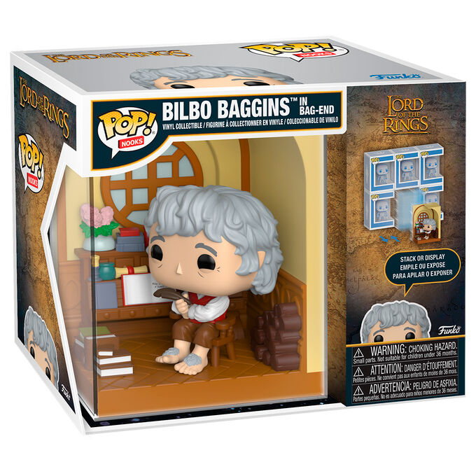 pop figure nooks the lord of the rings bilbo baggins in bag end