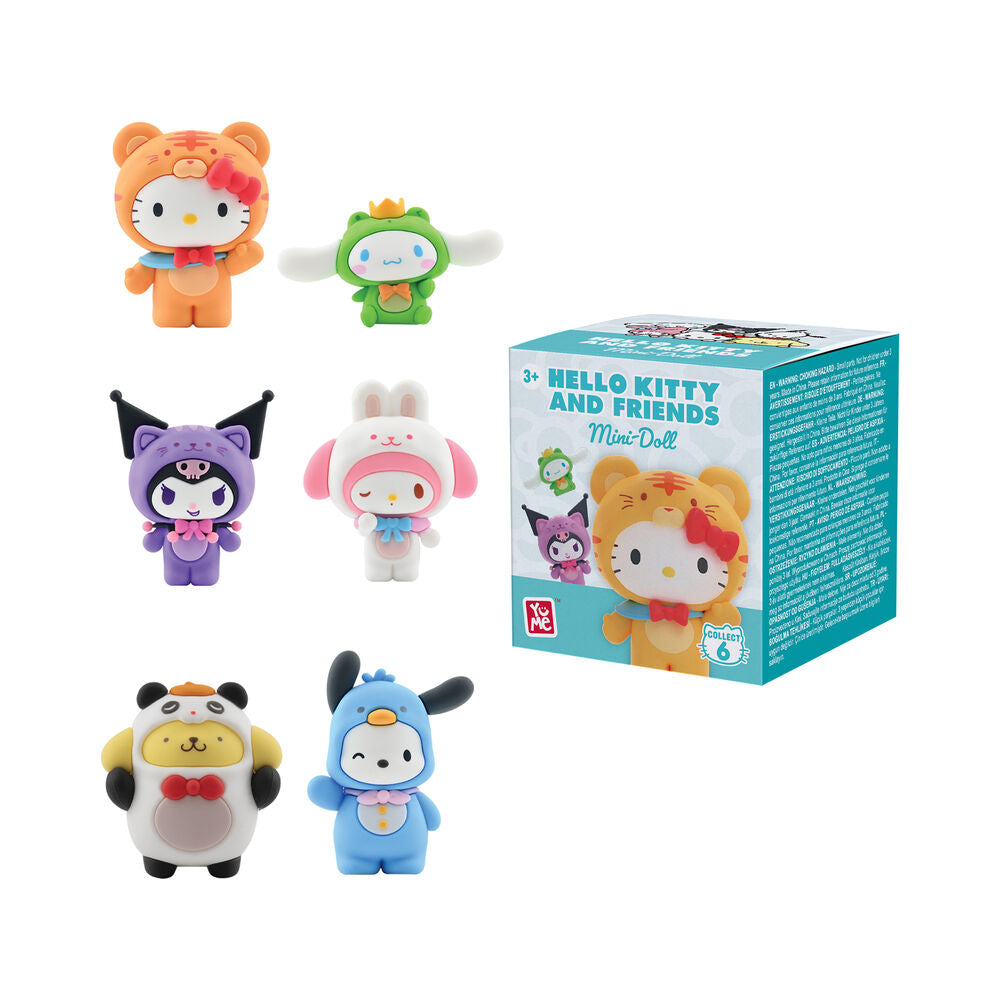 forest friends surprise figure hello kitty and friends 3cm assorted