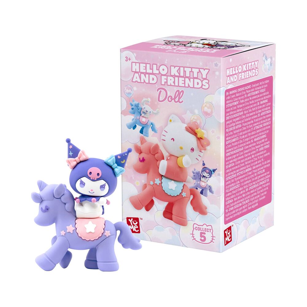Figura sorpresa de unicornio de Hello Kitty y sus amigos 5 6 cm surtido