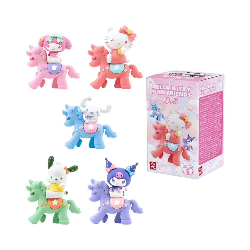 surprise unicorn figure hello kitty and friends 56cm assorted