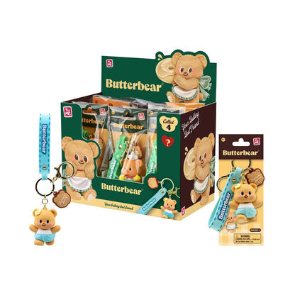 Figurka na klucze Butterbear z serii Everyday 1 o średnicy 5 cm (różne kolory)