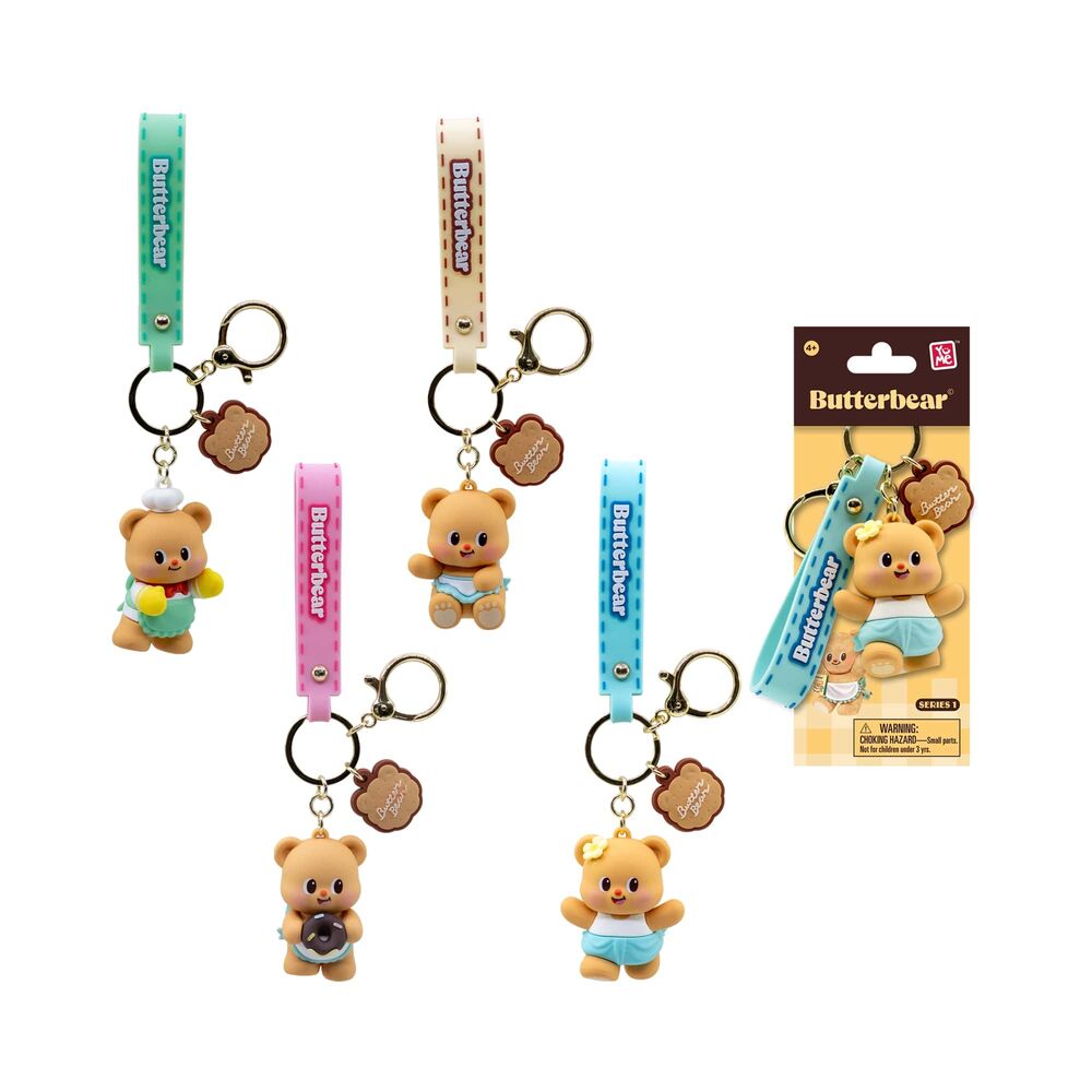 everyday series 1 butterbear 5cm keychain figure (assorted)