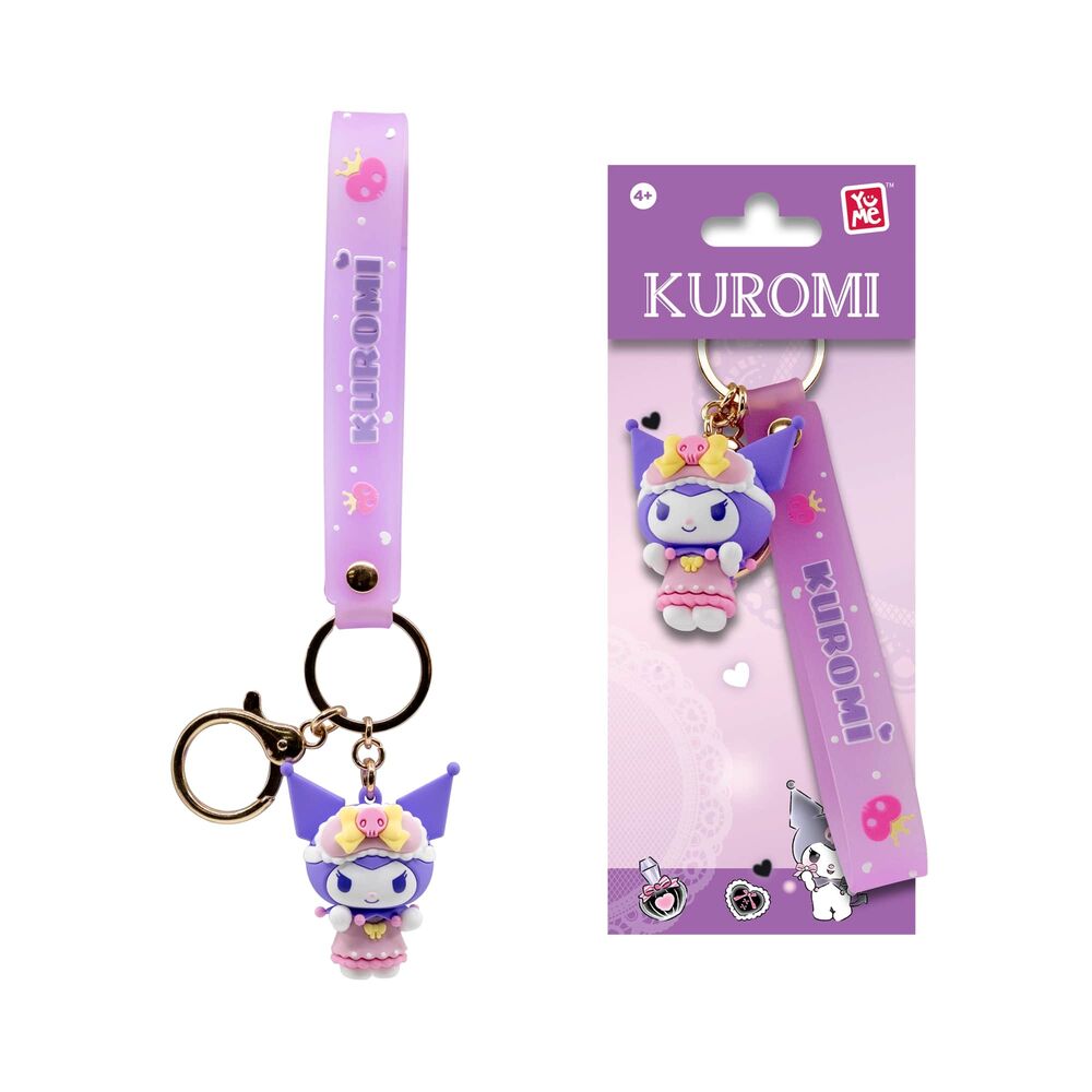 Kuromi Cute Outfit Hello Kitty and Friends figure keychain 5cm assorted
