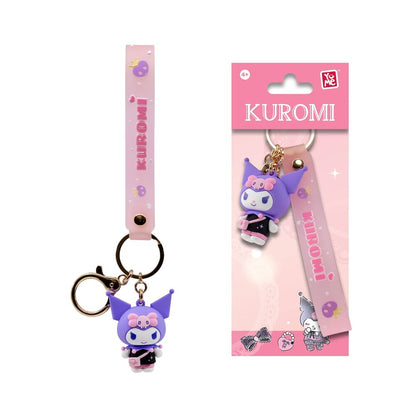 Kuromi Cute Outfit Hello Kitty and Friends figure keychain 5cm assorted